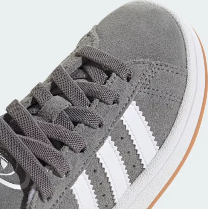 adidas Campus 00s Elastic Lace grey three/cloud white/gum (Junior)