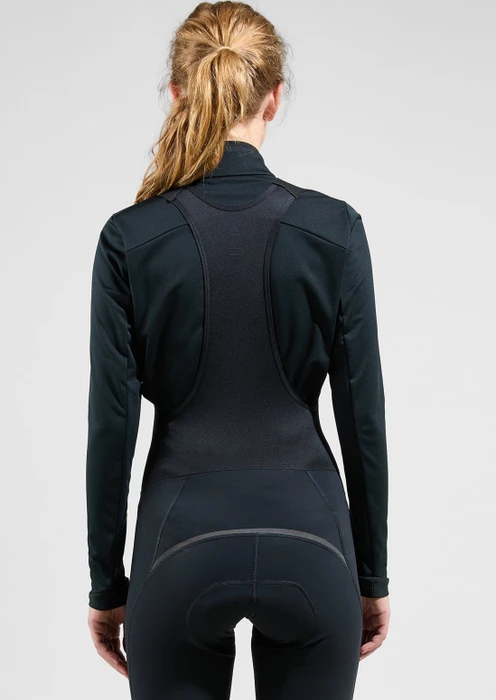 Odlo Zeroweight Warm Tights Bib Fahrradhose lang schwarz (Herren)
