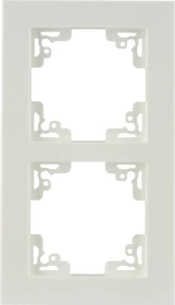uniTEC MELBOURNE Serie 701 Abdeckrahmen 2-fach, alpinweiß