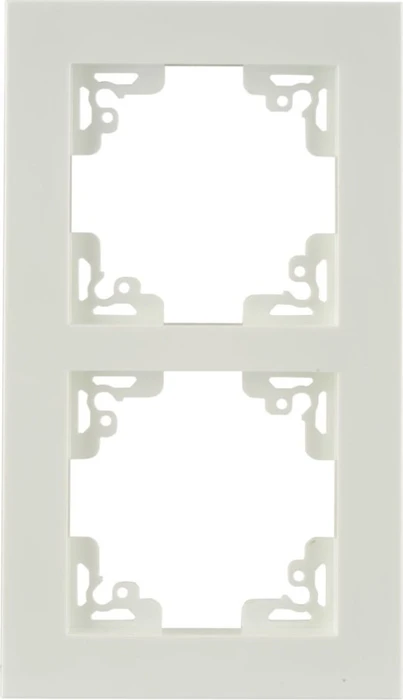 uniTEC MELBOURNE Serie 701 Abdeckrahmen 2-fach, alpinweiß