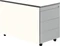 mauser Rollcontainer line, 1x Utensilienauszug, 1x Materialschublade, 1x Hängeregistratur, reinweiß/weiß/weißaluminium Vorschaubild