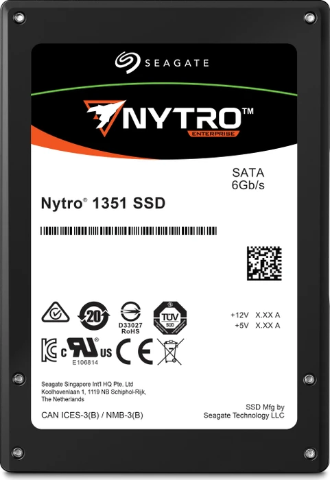 Seagate Nytro 1000 - 1DWPD 1351 DuraWrite Light Endurance 960GB, TCG Enterprise, 2.5" / SATA 6Gb/s