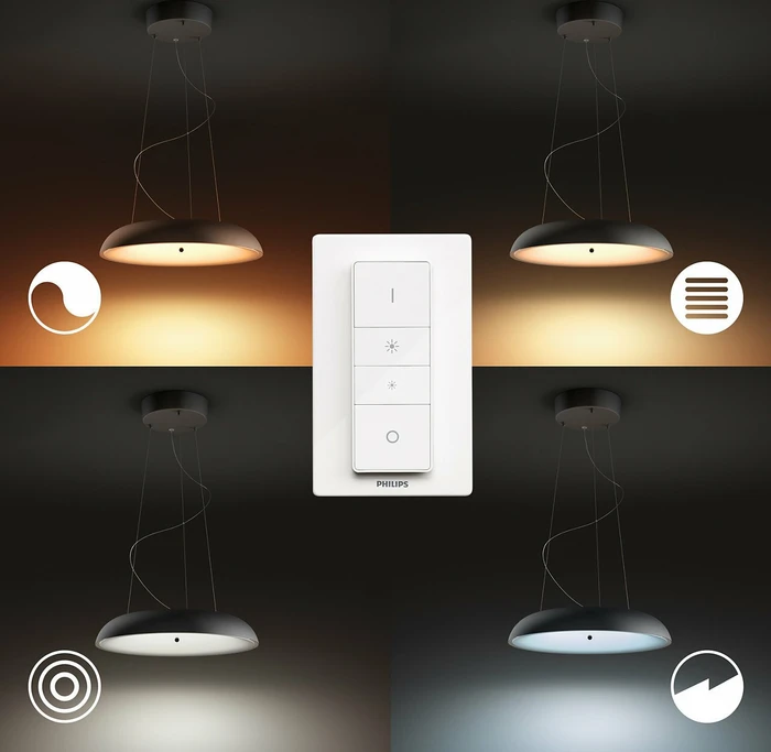 Philips Hue White Ambiance Amaze Pendelleuchte schwarz