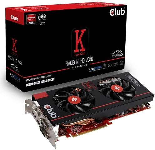 Club 3D Radeon HD 7950 royalKing, 3GB GDDR5, 2x DVI, HDMI, 2x mDP
