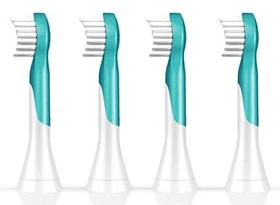 Philips HX6034/33 Sonicare for Kids Kinder-Ersatzbürste, 4 Stück