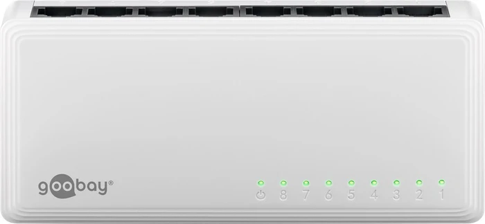 Wentronic goobay Desktop Gigabit Switch, 8x RJ-45