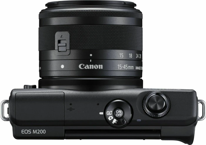 Canon EOS M200 schwarz mit Objektiv EF-M 15-45mm 3.5-6.3 IS STM