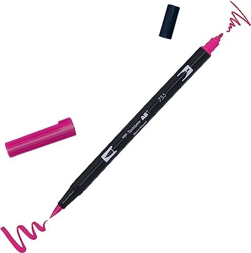 Tombow ABT Dual Brush Pen rubinered