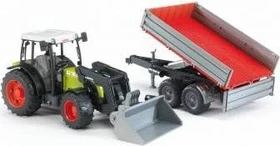 Bruder Profi-Serie Claas Nectis 267 F mit Frontlader und Bordwandanhänger