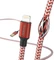 Hama Lade-/Datenkabel Reflective Lightning/USB-A 1.5m rot Vorschaubild