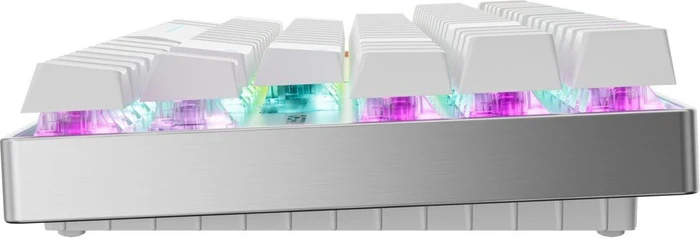 Cherry XTRFY MX 8.2 Pro TMR Wireless, weiß/silber, MK Crystal Magnetic, USB/Bluetooth, DE