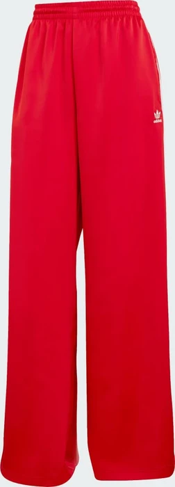 adidas Adicolor Satin Wide Leg Trainingshose lang better scarlet/white (Damen)
