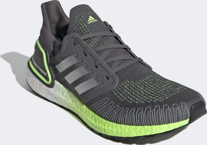 adidas Ultraboost 20 grey five/silver metallic/signal green (Herren)