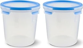 Emsa Clip&Close rund Aufbewahrungsbehälter 2l blau