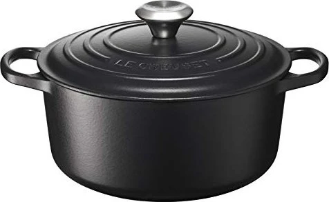 Le Creuset Signature Gusseisen Bräter rund 24cm 4.2l schwarz