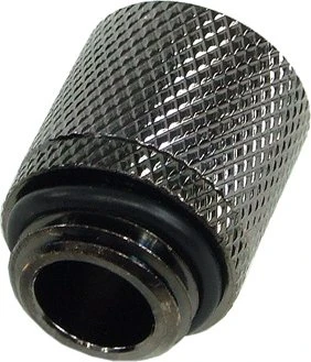 Aquatuning Schlauchanschluss, G1/4" auf 11/8mm, schwarz vernickelt