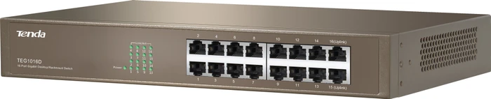 Tenda TEG1000 Desktop Gigabit Switch, 16x RJ-45