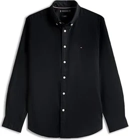 Tommy Hilfiger Flex Regular Fit Hemd langarm schwarz (Herren)