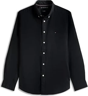 Tommy Hilfiger Flex Regular Fit Hemd langarm schwarz (Herren)