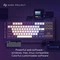 Dark Project ALU87A Violet Gaming Keyboard, weiß/violett, LEDs RGB, g3ms Sapphire, USB, US Vorschaubild