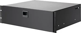 Adam Hall 03 Eco 19" Rackschublade, Stahl, schwarz, 3HE