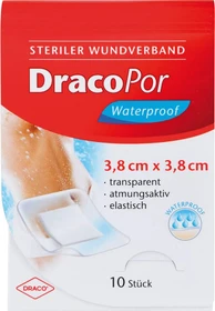 Dr. Ausbüttel DracoPor Waterproof Wundverband Duschpflaster, 3.8 x 3.8cm, 10 Stück