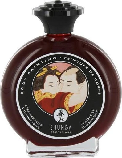 Shunga Sparkling Strawberry Wine Bodypaint, 100ml