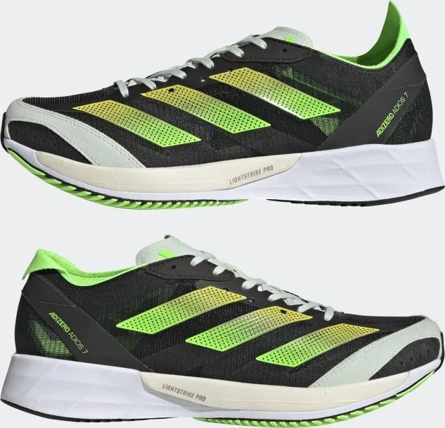 adidas Adizero Adios 7 core black/beam yellow/solar green (Damen)