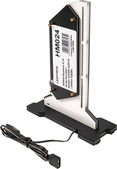 Lamptron PC Hardware Monitor & Graphics Card Holder, Grafikkarten-Halterung