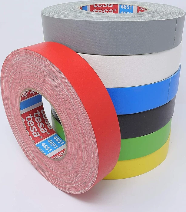 tesa tesaband 4651 Premium rot, Gewebeband, 19mm/50m, 1 Stück