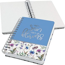 Sigel Jolie Spiral-Notizbuch, A5, punktiert, Hardcover, Motiv Misty Meadows, 120 Blatt