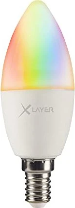 XLayer Smart Echo LED Kerze E14 4.5W RGBW