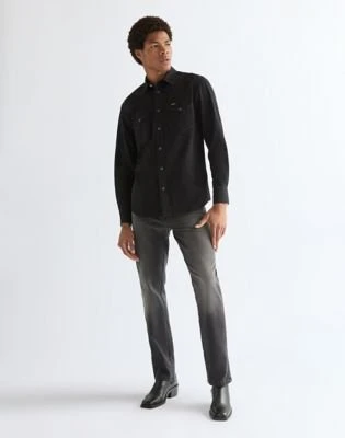 Wrangler Regular Western Hemd langarm rinse black (Herren)