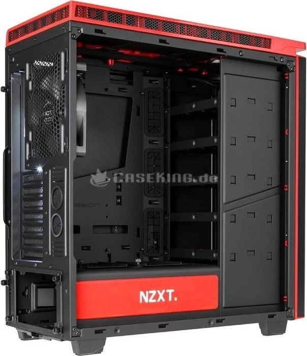 NZXT H440 V2 rot, Acrylfenster, schallgedämmt
