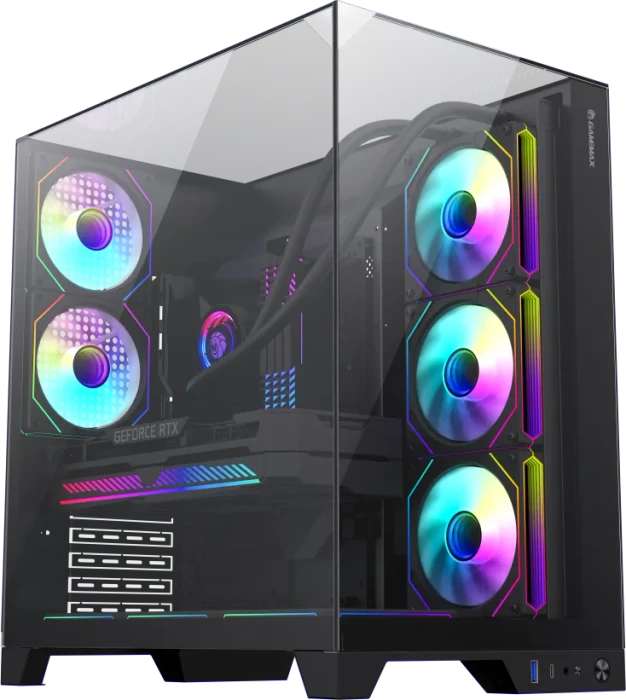 GameMax Infinity Plus BK, Glasfenster