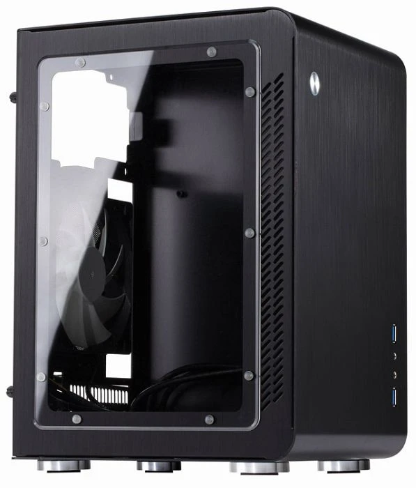 Cooltek U2 schwarz, Acrylfenster, Mini-ITX