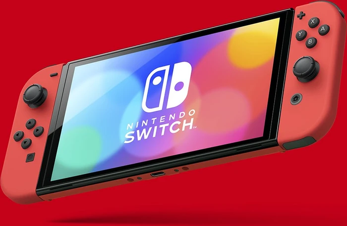 Nintendo Switch OLED - Mario Edition rot