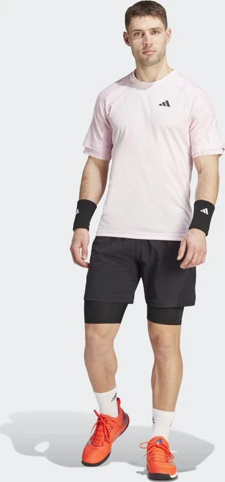 adidas Melbourne Ergo Tennis Heat.RDY Raglan Funktionsshirt kurzarm clear pink (Herren)
