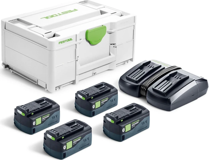 Festool Energie-Set Starterset 18V, 5.0Ah, Li-Ionen, 4 Akkus [20.0Ah] [360Wh]