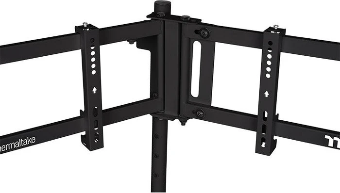 Thermaltake Triple Monitor Stand Pro Black für Racing Simulator Cockpit GR500, schwarz