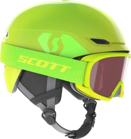 Scott Keeper 2 + Jr. Witty Brille Combo Helm high viz green (Junior)