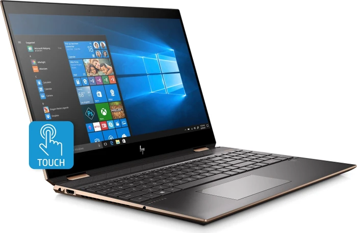 HP Spectre x360 Convertible 15-df1002ng, Dark Ash Silver, Core i7-9750H, 16GB RAM, 1TB SSD, GeForce GTX 1650, DE