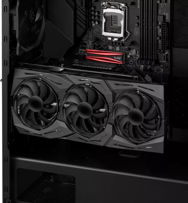 ADATA XPG Defender, schwarz, Glasfenster