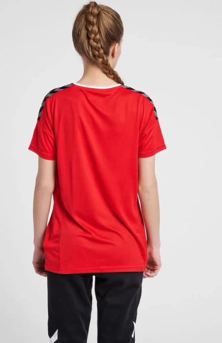 hummel Authentic Poly Jersey Funktionsshirt kurzarm rot (Damen)