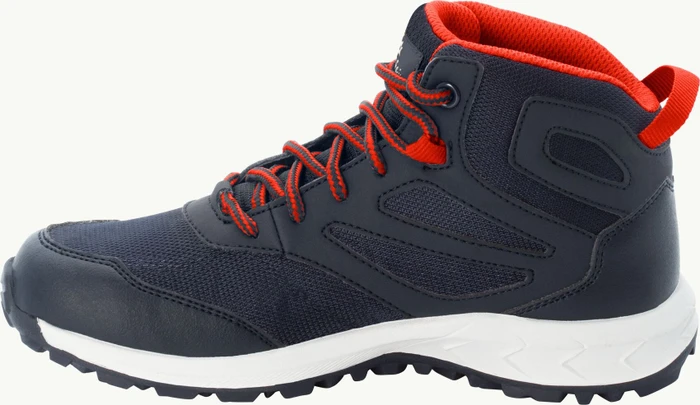 Jack Wolfskin Woodland Texapore Mid night blue/red (Junior)