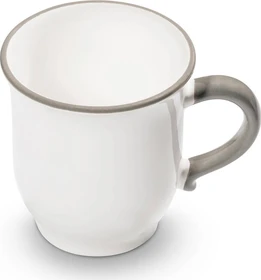 Gmundner Keramik Grauer Rand Schokotasse 300ml