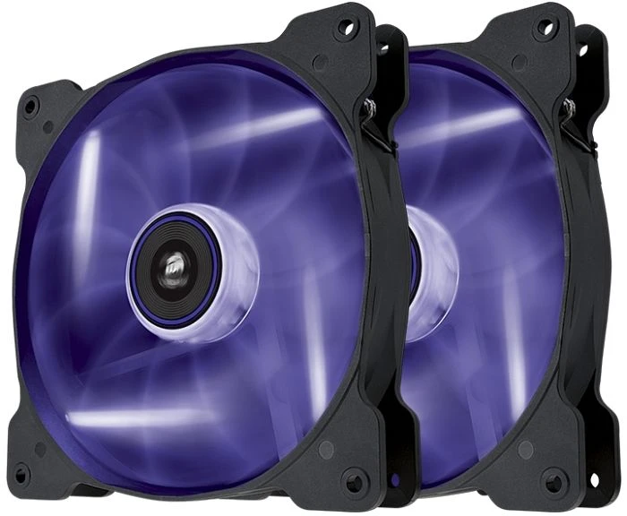 Corsair Air Series SP140 LED Purple High Static Pressure, 140mm, 2er-Pack