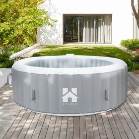 Home Deluxe Splash Whirlpool rund 208x65cm grau