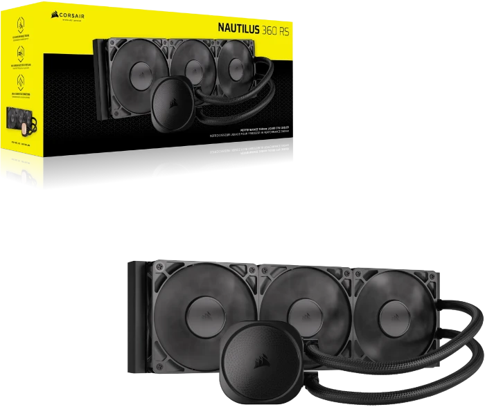 Corsair Nautilus 360 RS, schwarz