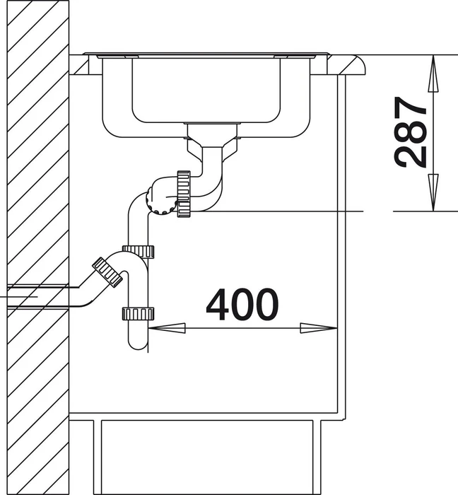 Blanco Lantos 6-IF Einbau Becken reversibel mit Ablauffernbedienung edelstahl